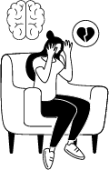 Asset 18 illustration of a woman having a health crisis