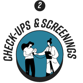 Icon-2 check-ups & screenings