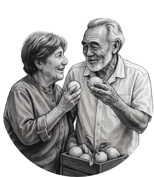 Asset 103 old couple with fruit